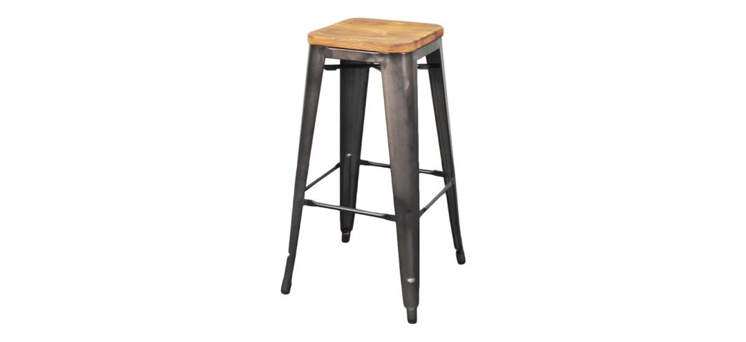 Metropolis Backless Bar Stool: Set of 4