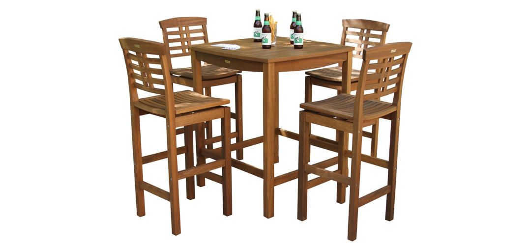 Sandpiper 5-pc. Outdoor Bar Table Set