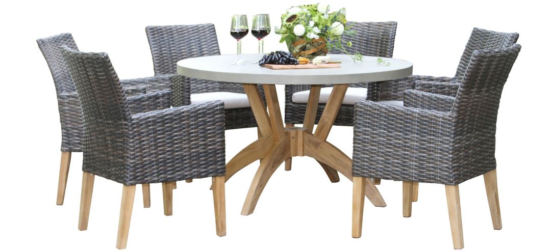 243277990 Cagle Outdoor  7-pc Dining Set sku 243277990