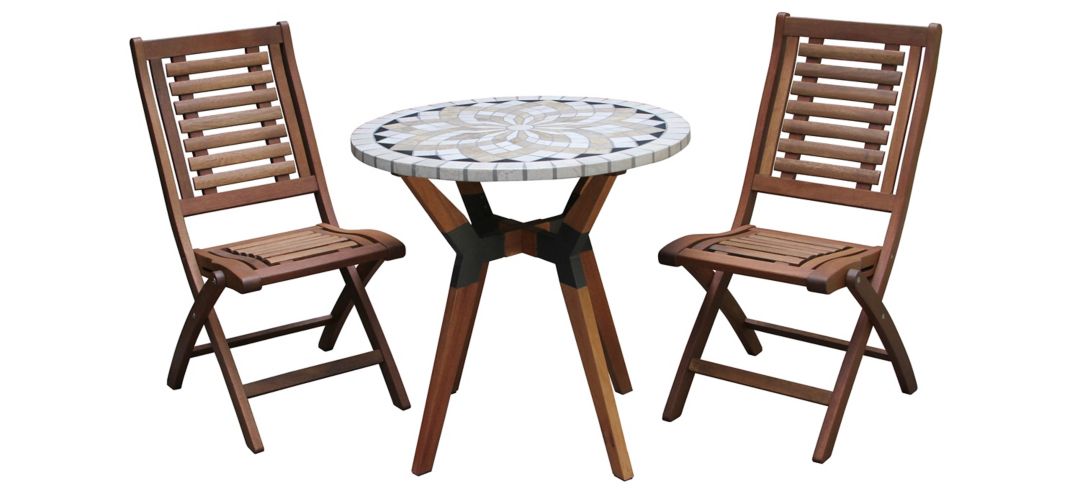 Bauer 3 pc. Bistro Set with Folding Chairs