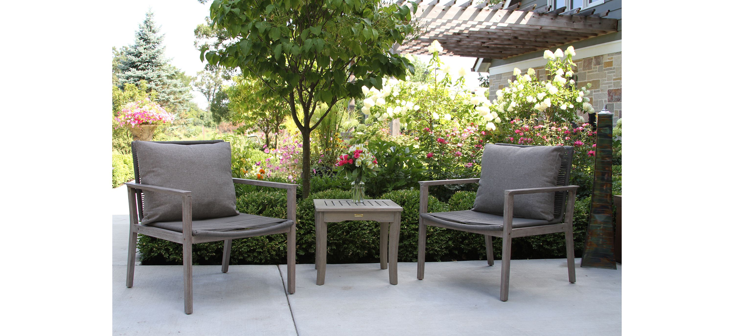 Bohemian 3-pc. Eucalyptus Outdoor Lounge Set