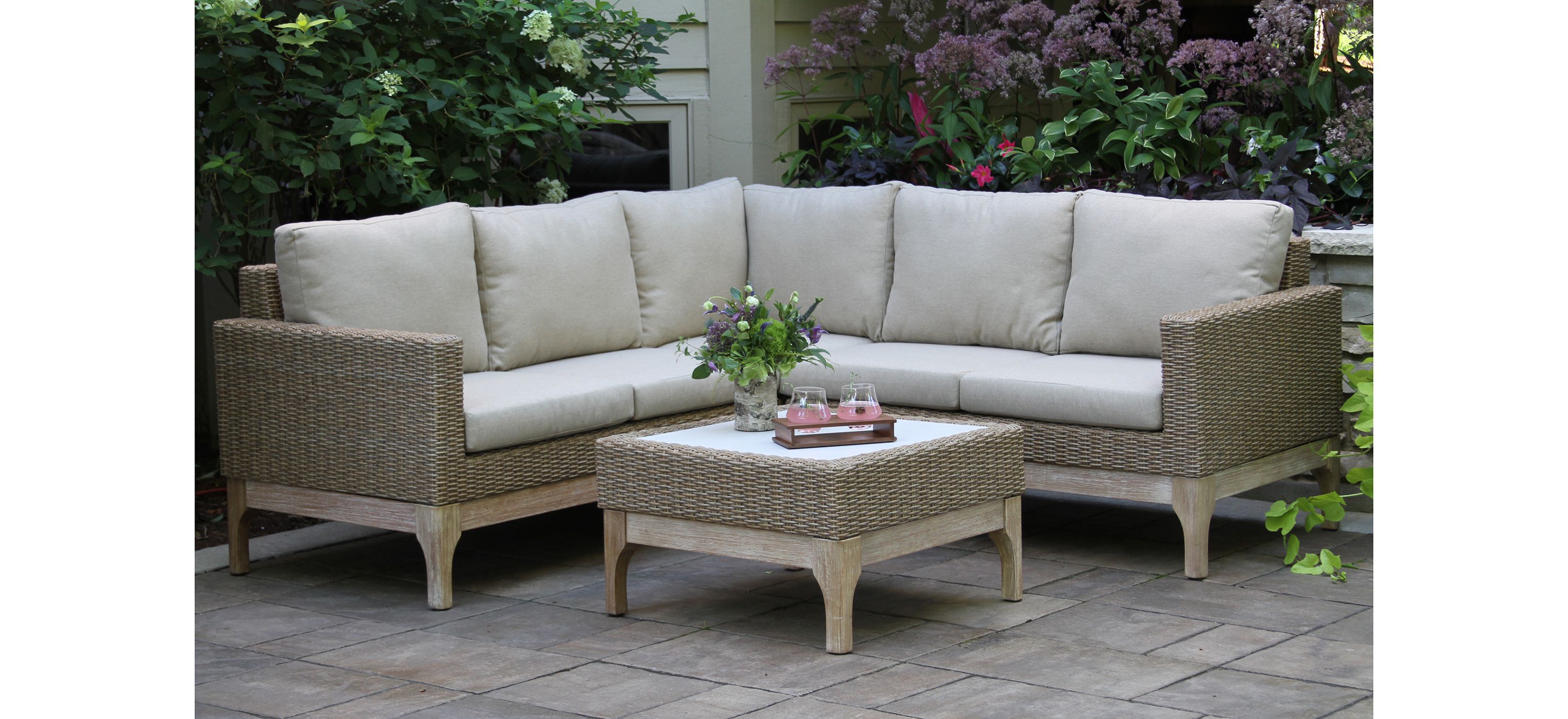 Sea Drift Eucalyptus 2-pc. Outdoor Sectional