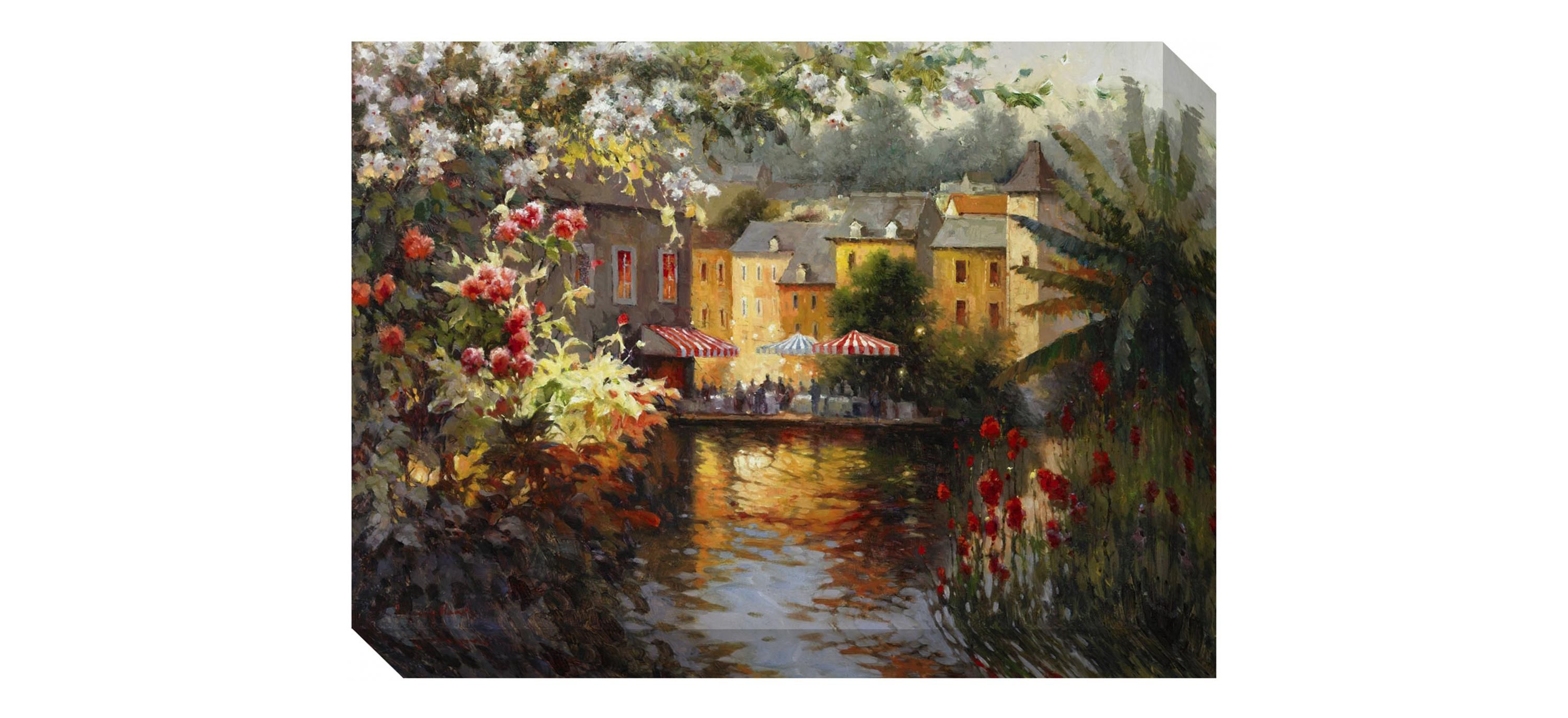 Café at Dusk Canvas Wall Art