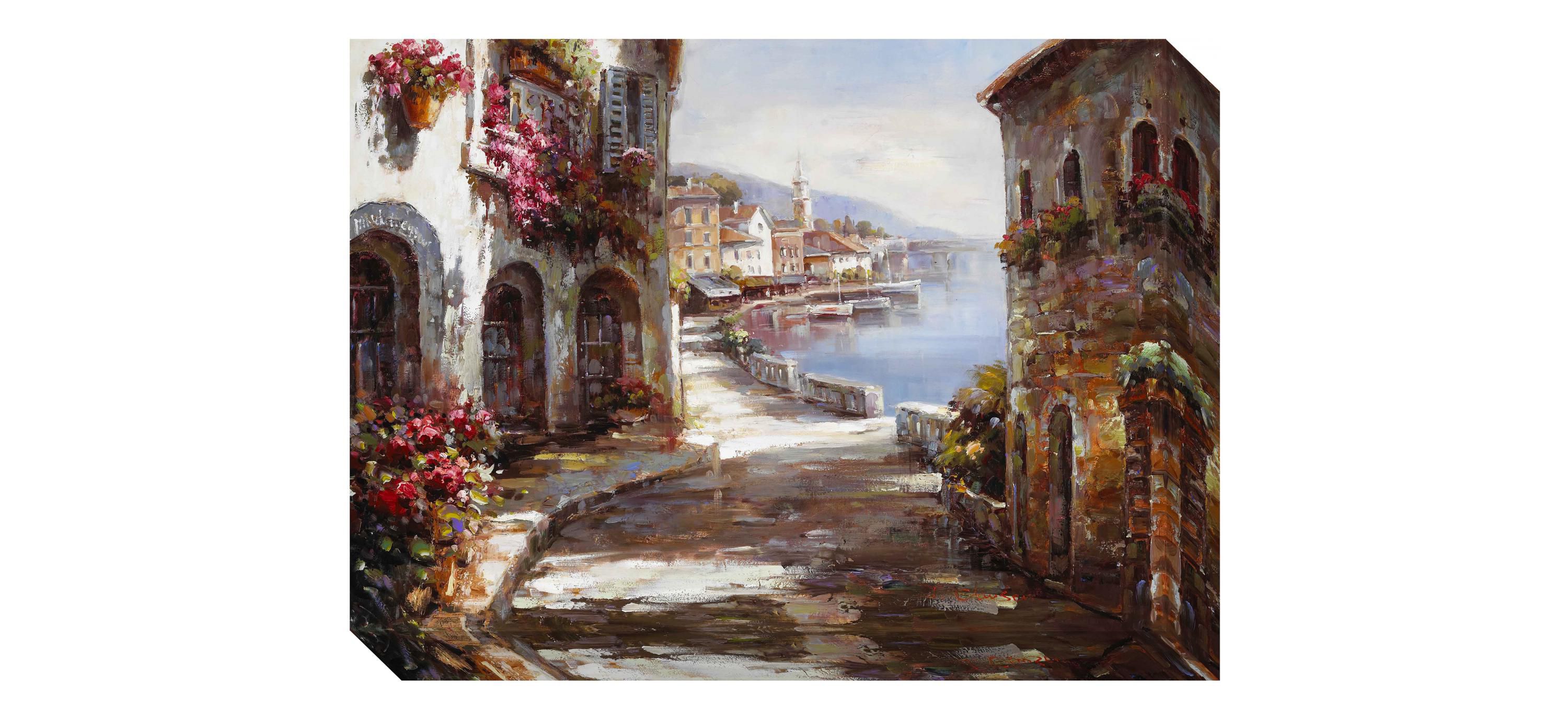Coastal Harbor Canvas Wall Art