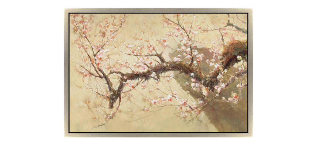 120092820 Flowering Branch Framed Canvas Wall Art sku 120092820