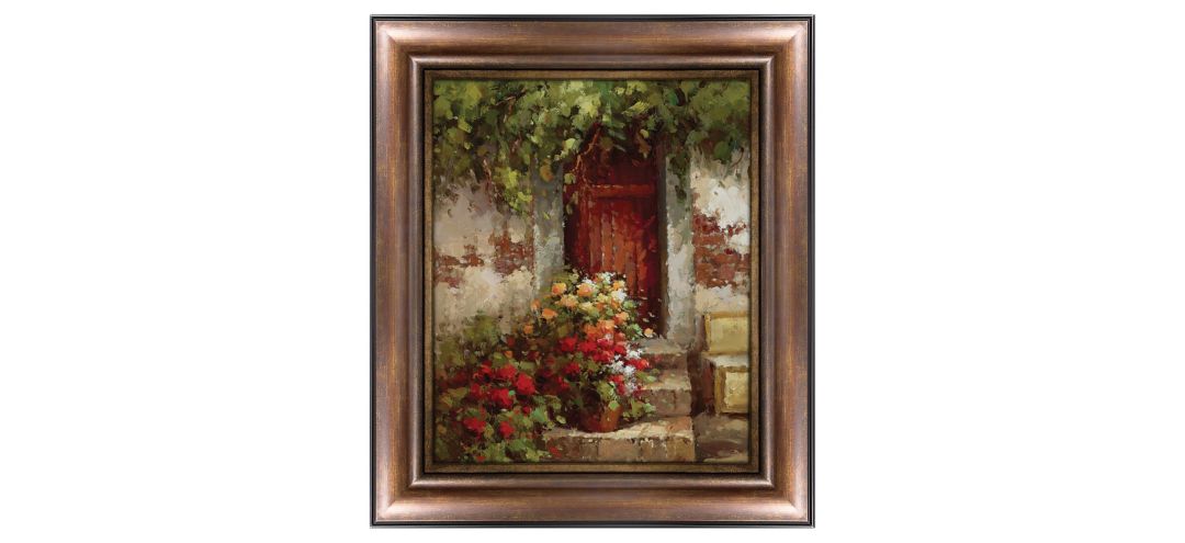 120358160 Floral Doorway Canvas Wall Art sku 120358160