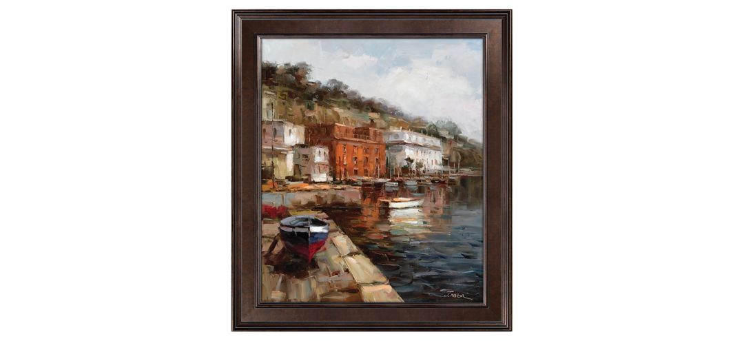 Boat In Waiting Canvas Wall Art