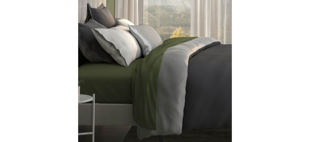PureCare Dual-Sided Duvet Cover - Cooling + Bamboo - Full/Queen