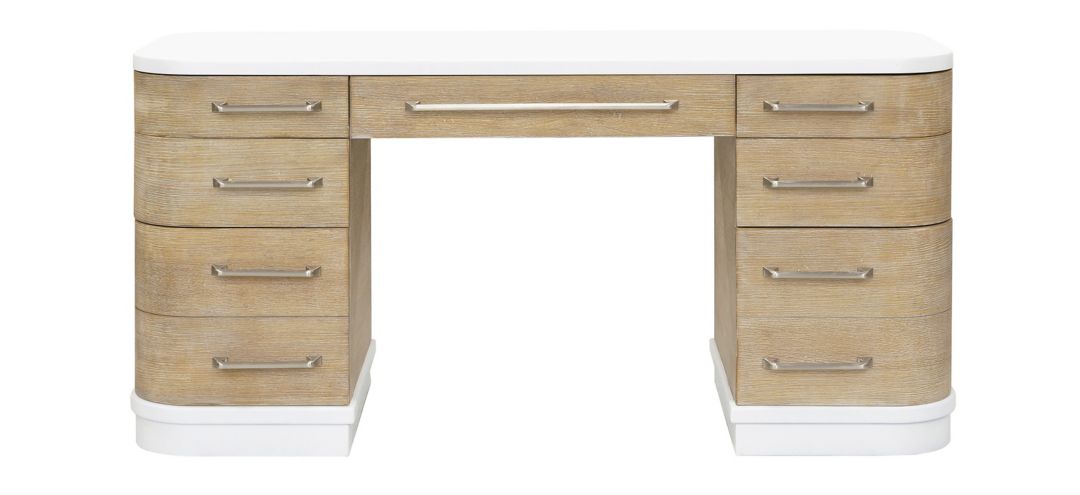 Gary Two-Toned 7 Drawer Writing Desk