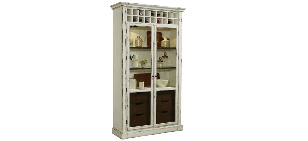 Pulaski Display Curio Cabinet with Wine Storage