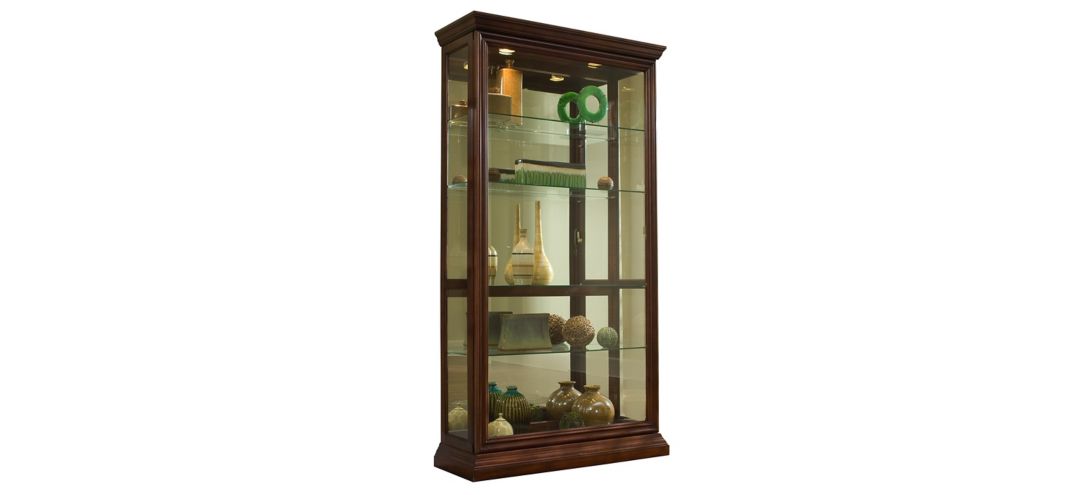 Pulaski Lighted Sliding Door Curio Cabinet