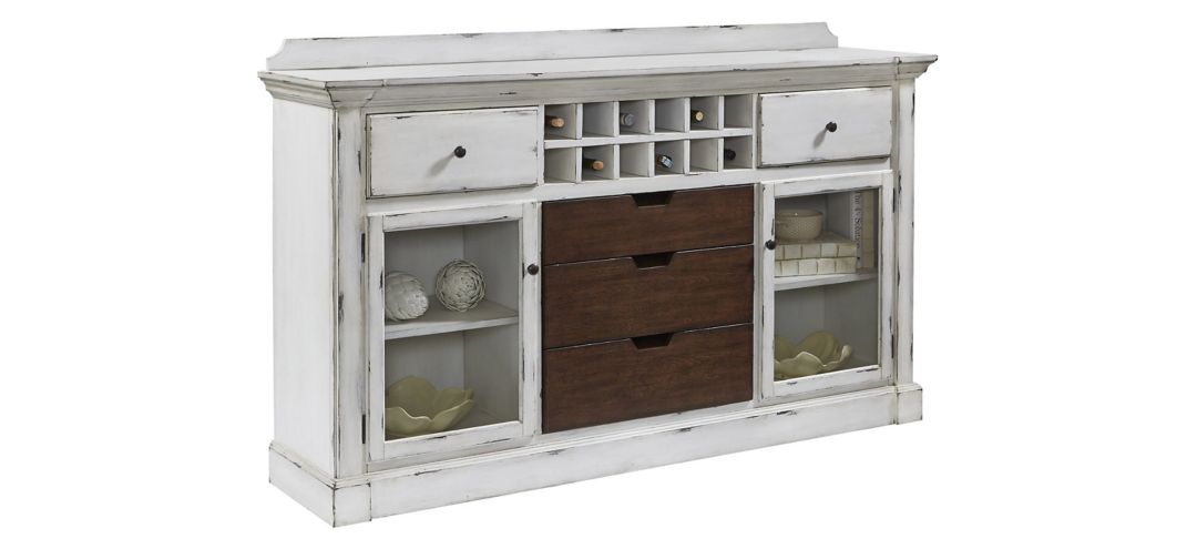 750215980 Pulaski Distressed Sideboard with Storage and USB sku 750215980