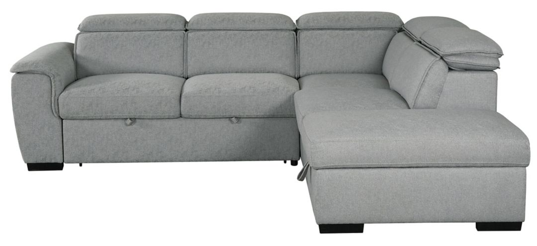 263290760 Joss 3-pc. Corner Sofa Bed with Storage Ottoman sku 263290760