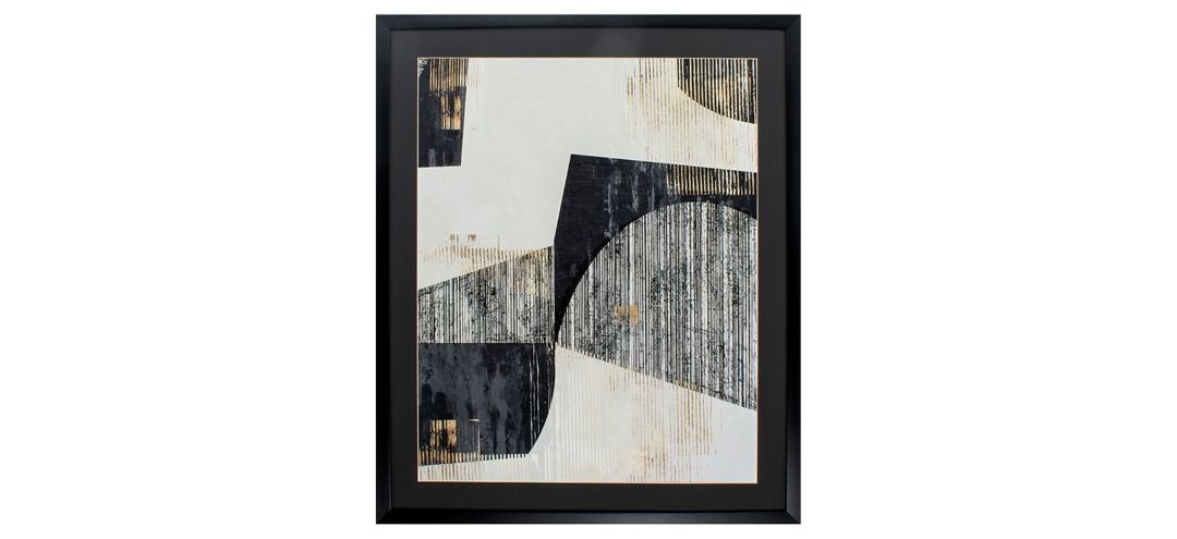 120267960 Black and Gold Lines I Wall Art sku 120267960