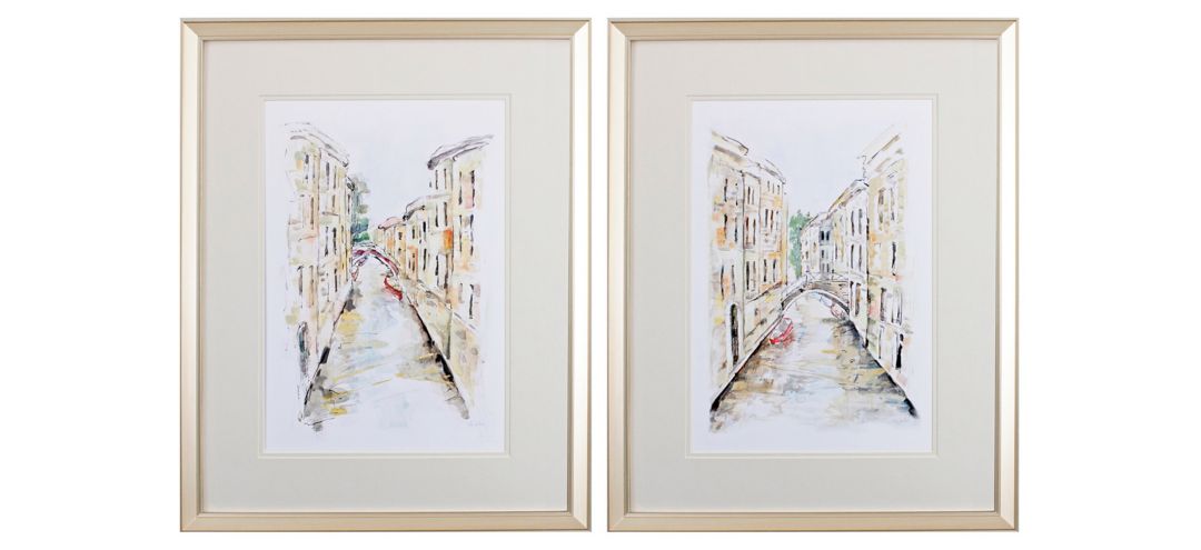 120362950 Venice Memories Wall Art S/2 sku 120362950