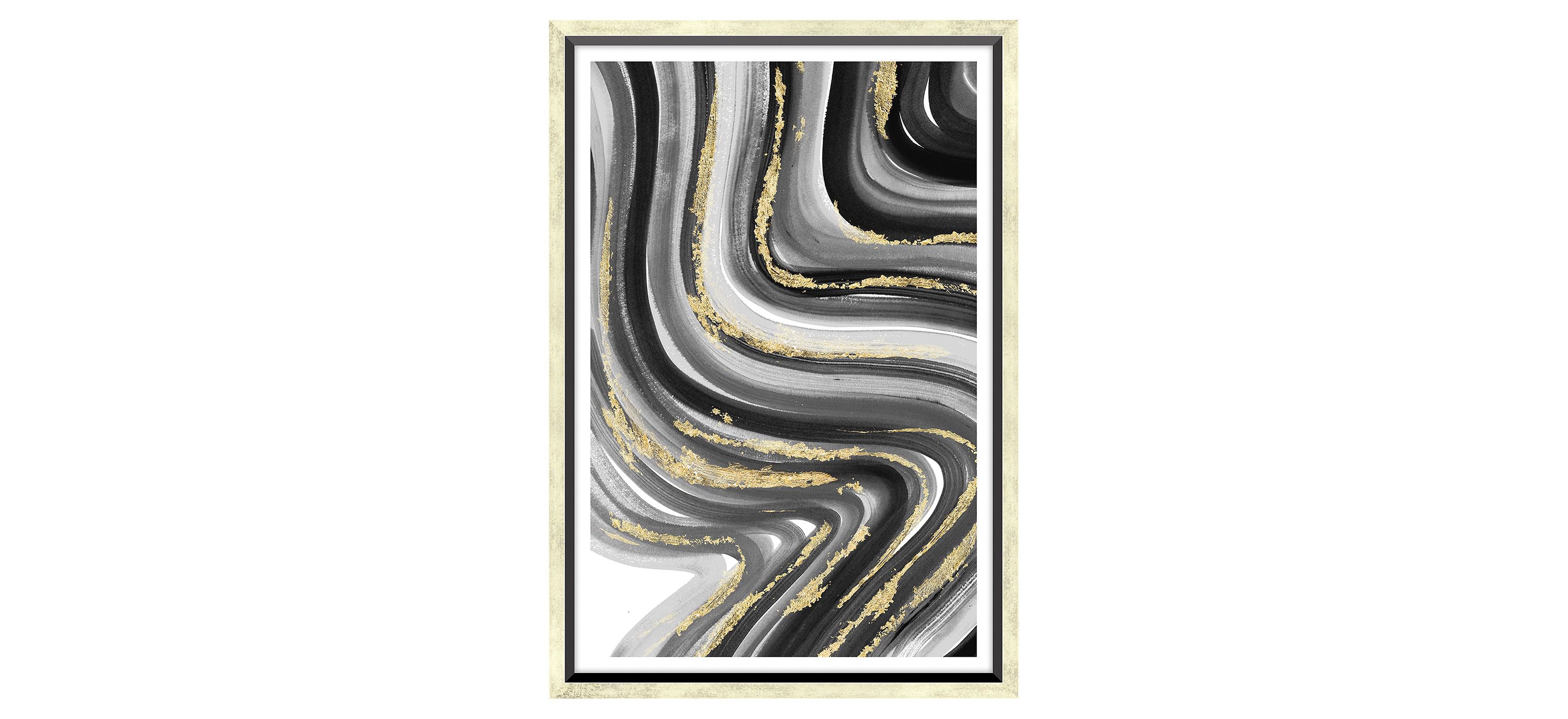Array Black - Swirl Wall Art