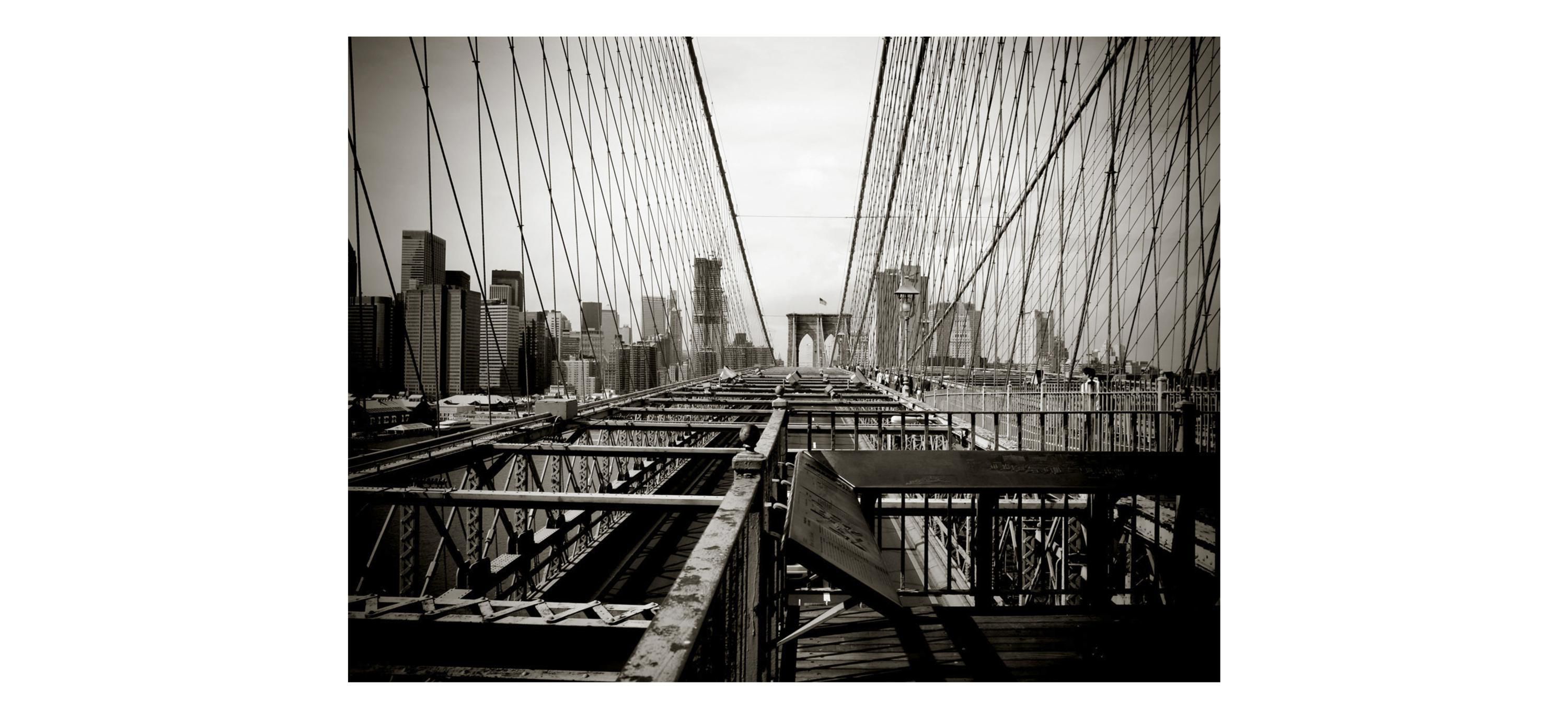 City Bridge Gallery-Wrapped Canvas Wall Art