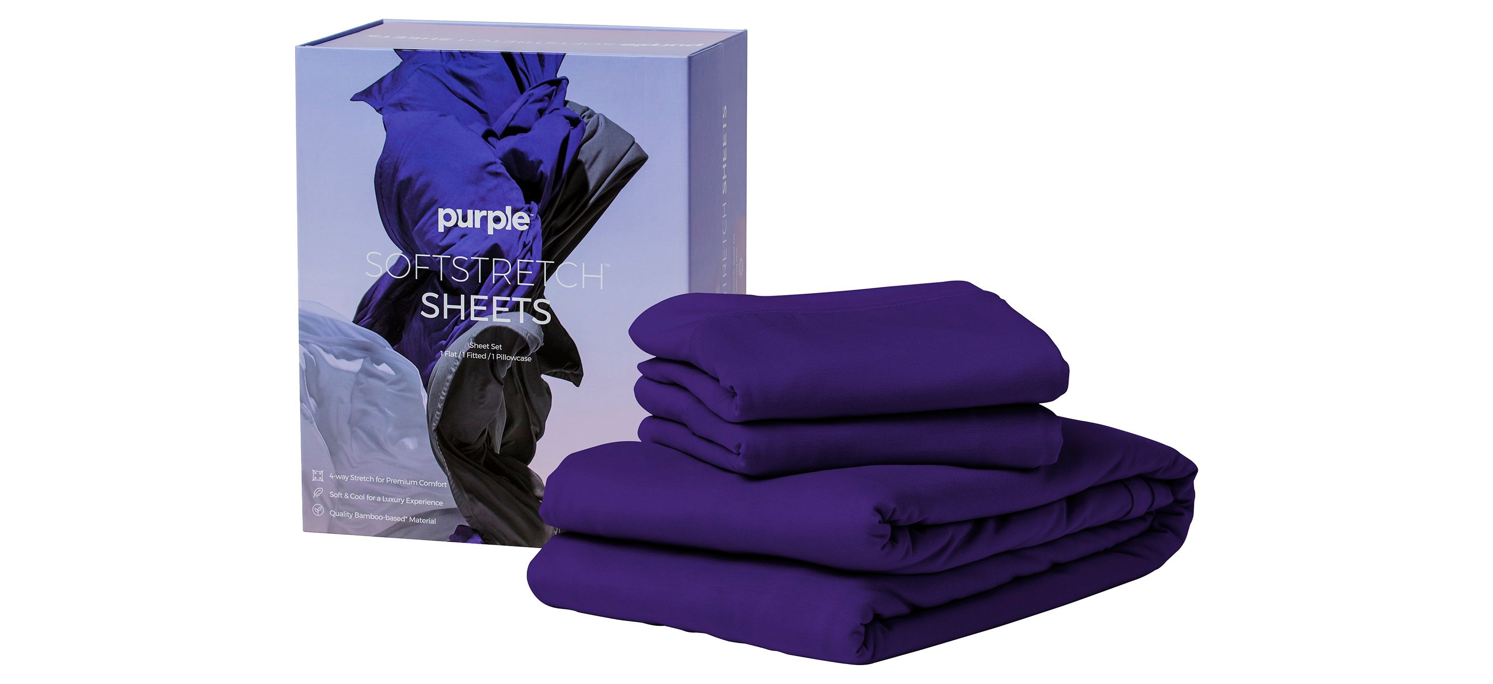 Purple SoftStretch Sheets Twin/Twin XL - Deep Purple