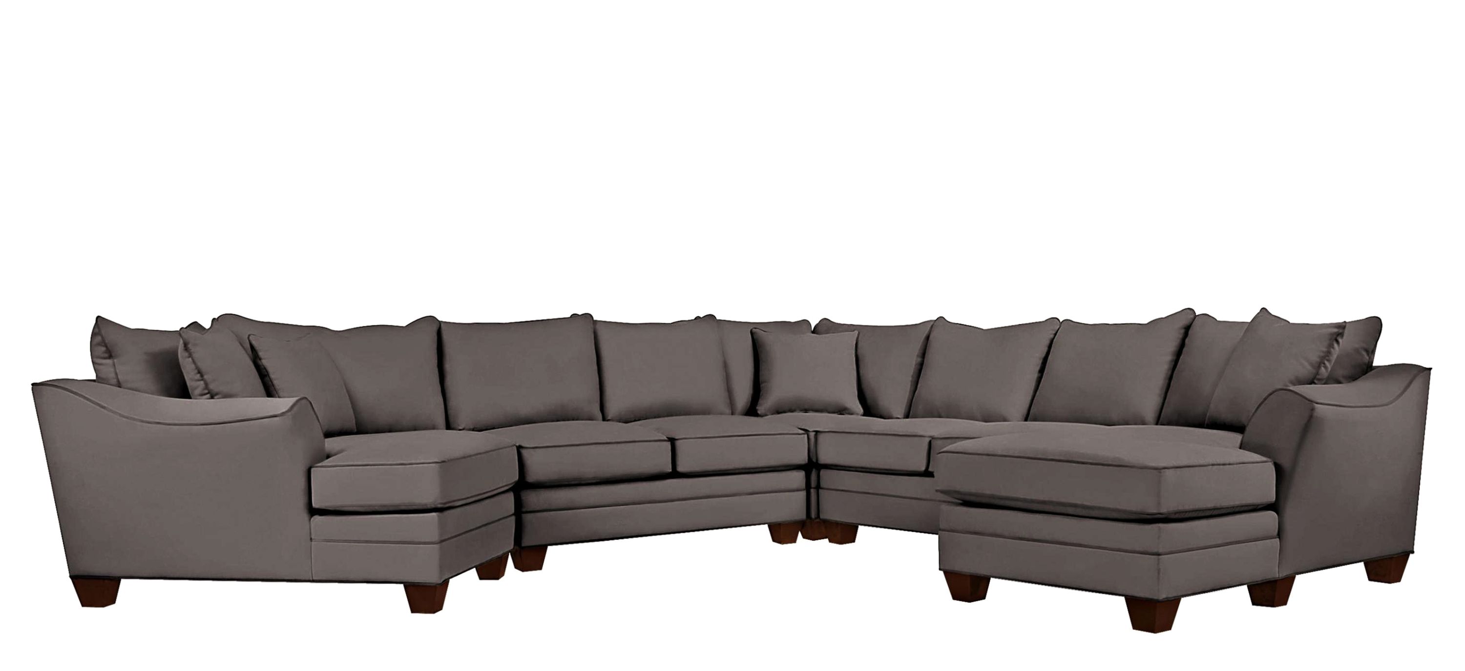 Foresthill 5-pc. Right Hand Facing Microfiber Sectional Sofa