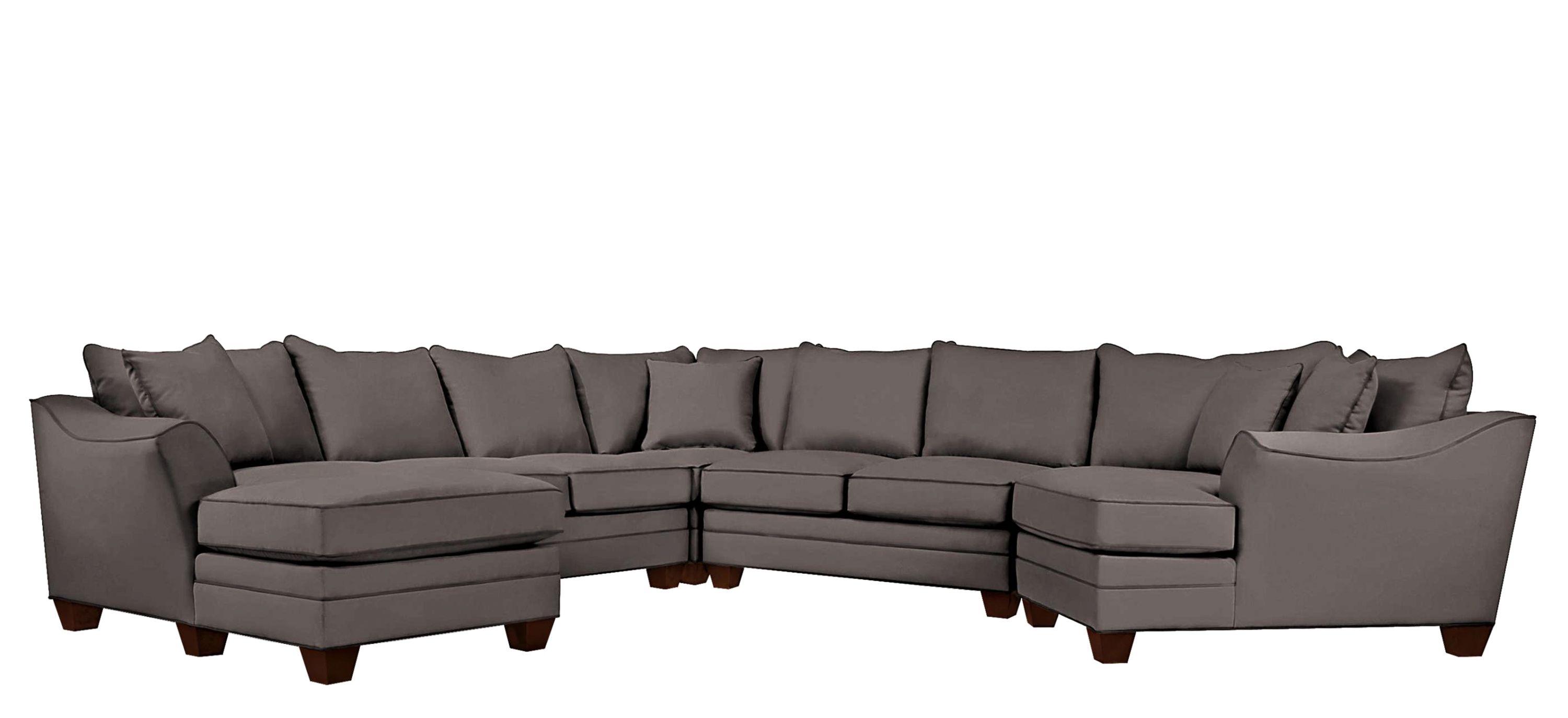 Foresthill 5-pc. Left Hand Facing Microfiber Sectional Sofa