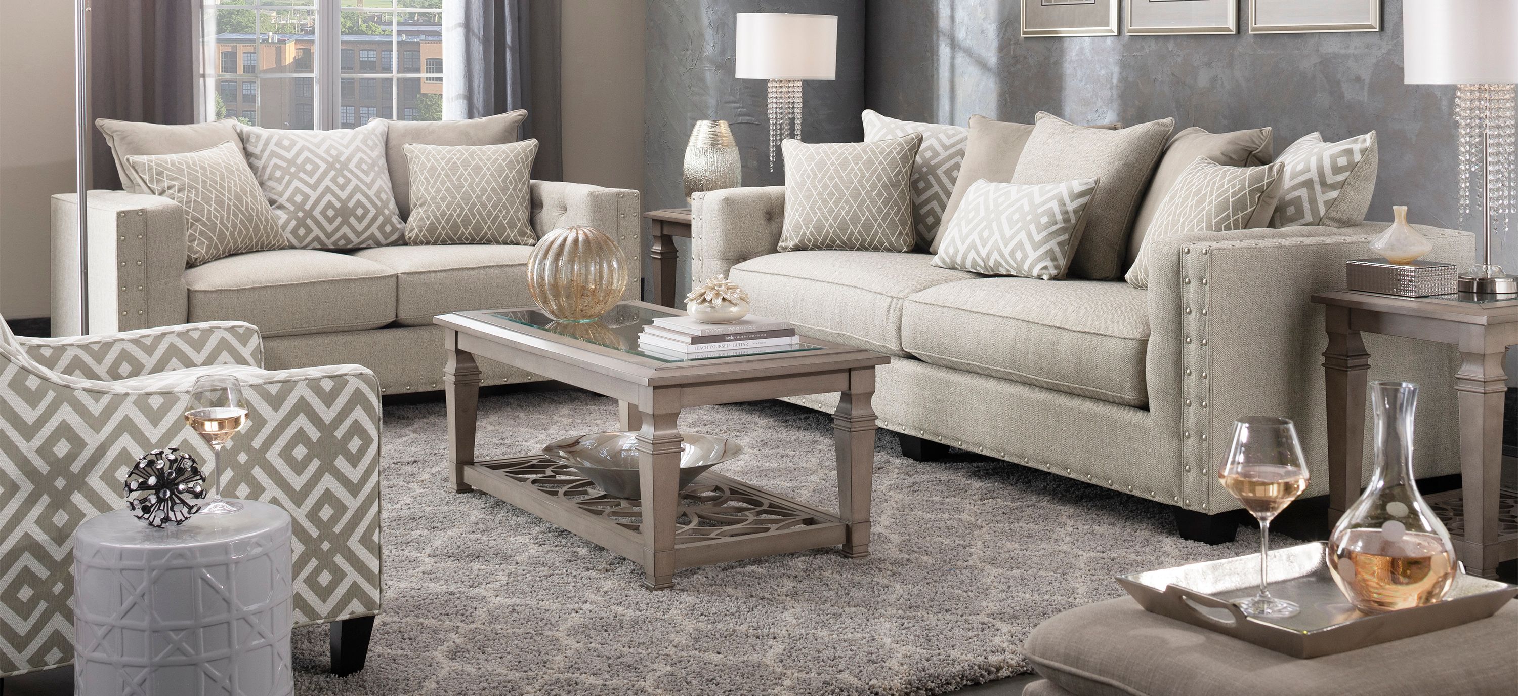 Carrington 2-pc. Sofa and Loveseat Set