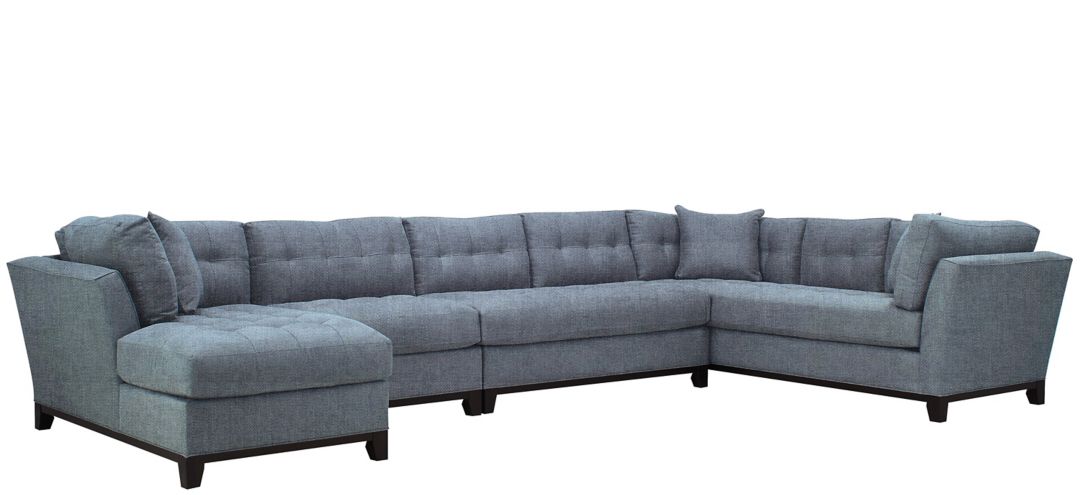 Cityscape 4-pc. Sectional with Lefthand Facing Chaise and Armless Chair