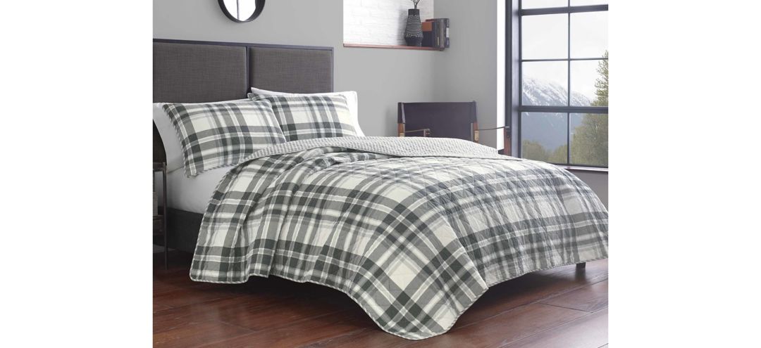 490185252 Coal Creek Plaid 2-pc. Quilt Set sku 490185252