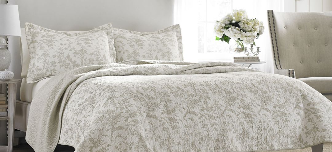 Amberley-3 Piece Quilt Set