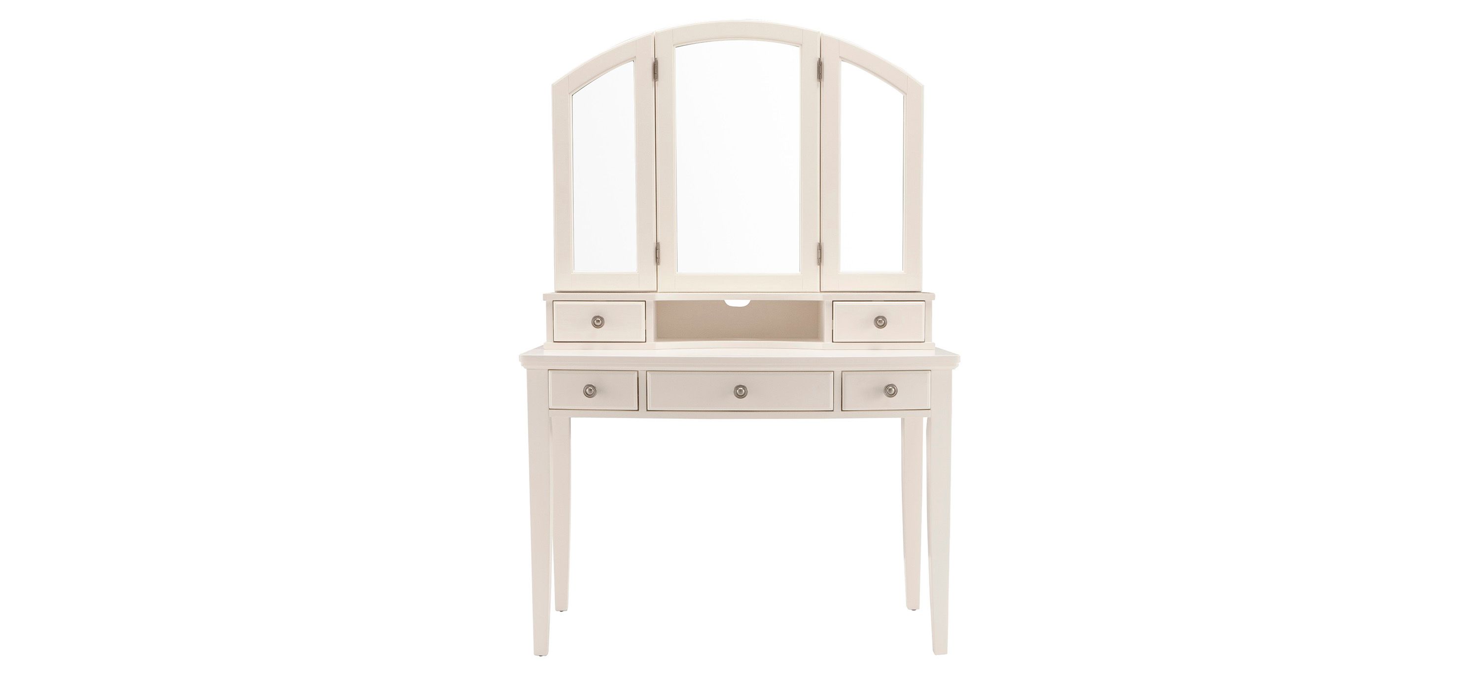 Kylie Youth  2-pc.Vanity Desk and Tri-View Mirror Hutch