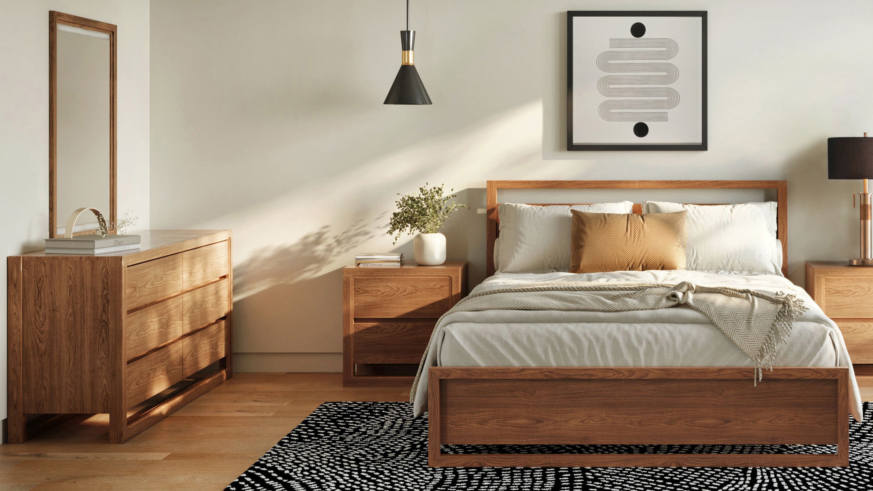 Aversa 4-pc. Bedroom Set w/ 2-sd. Storage Bed and 2-Drawer Nightstand