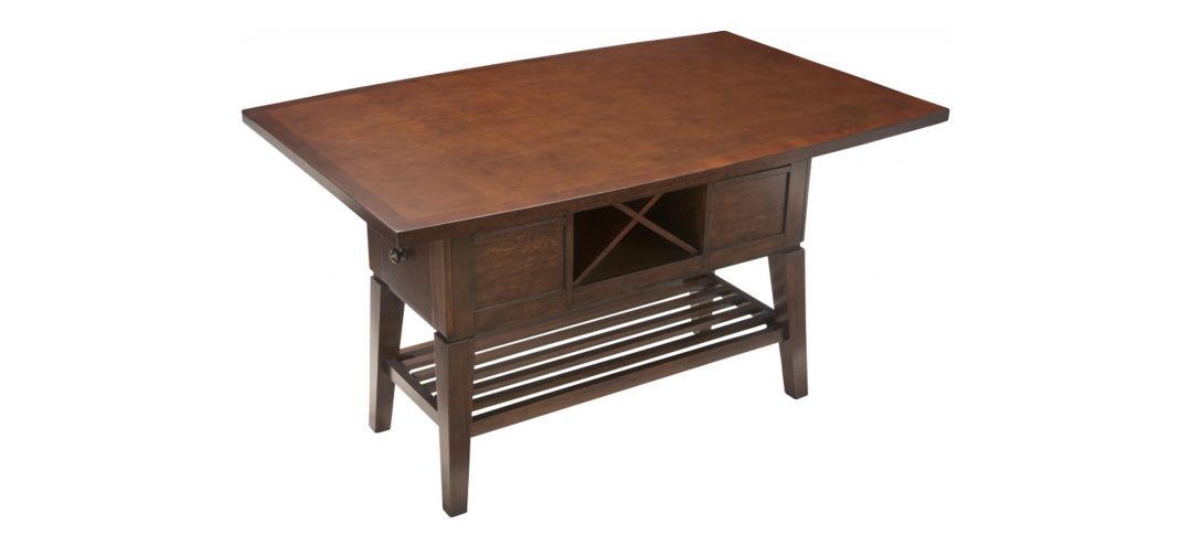 Danfield Counter-Height Dining Table w/ Wine Storage