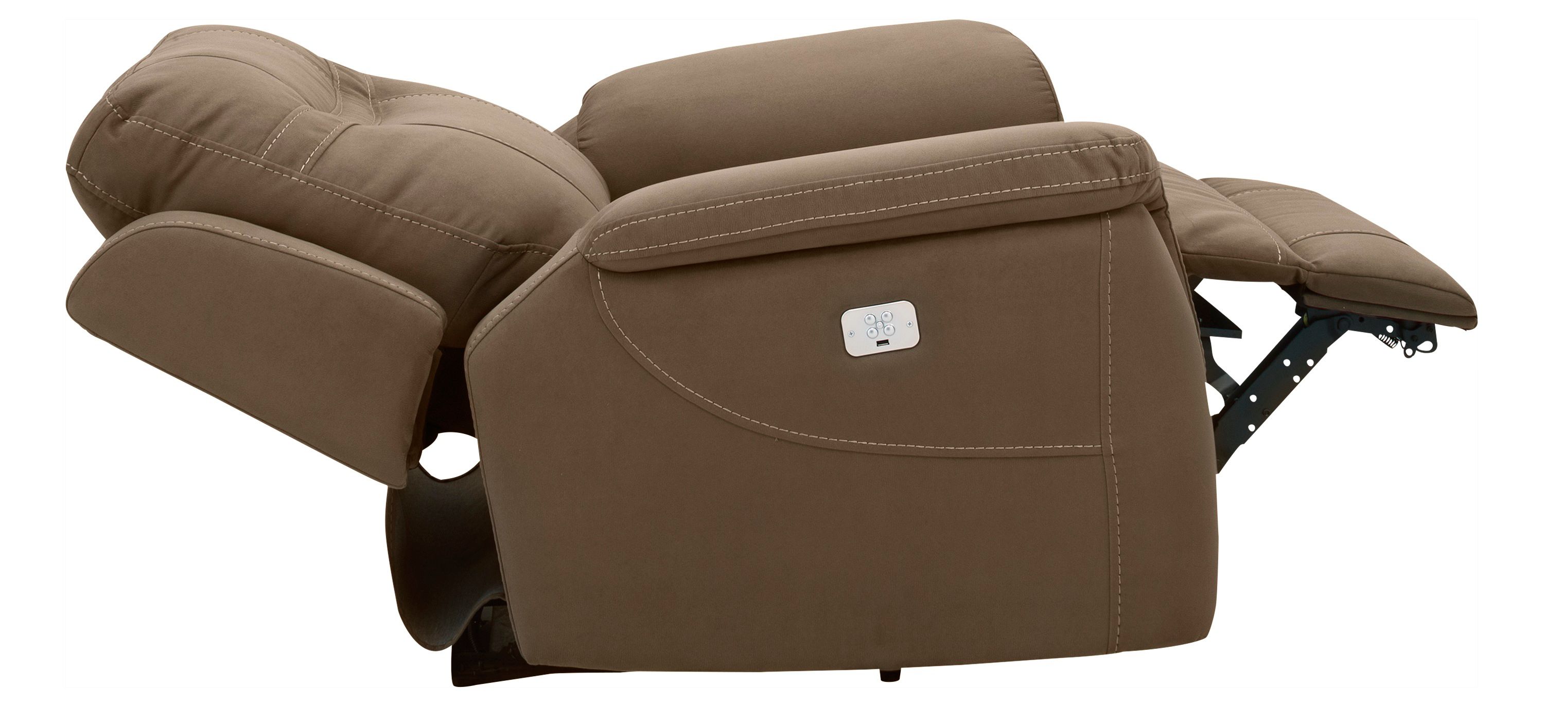 Stanfield Microfiber Power Recliner w/Power Headrest | Raymour 