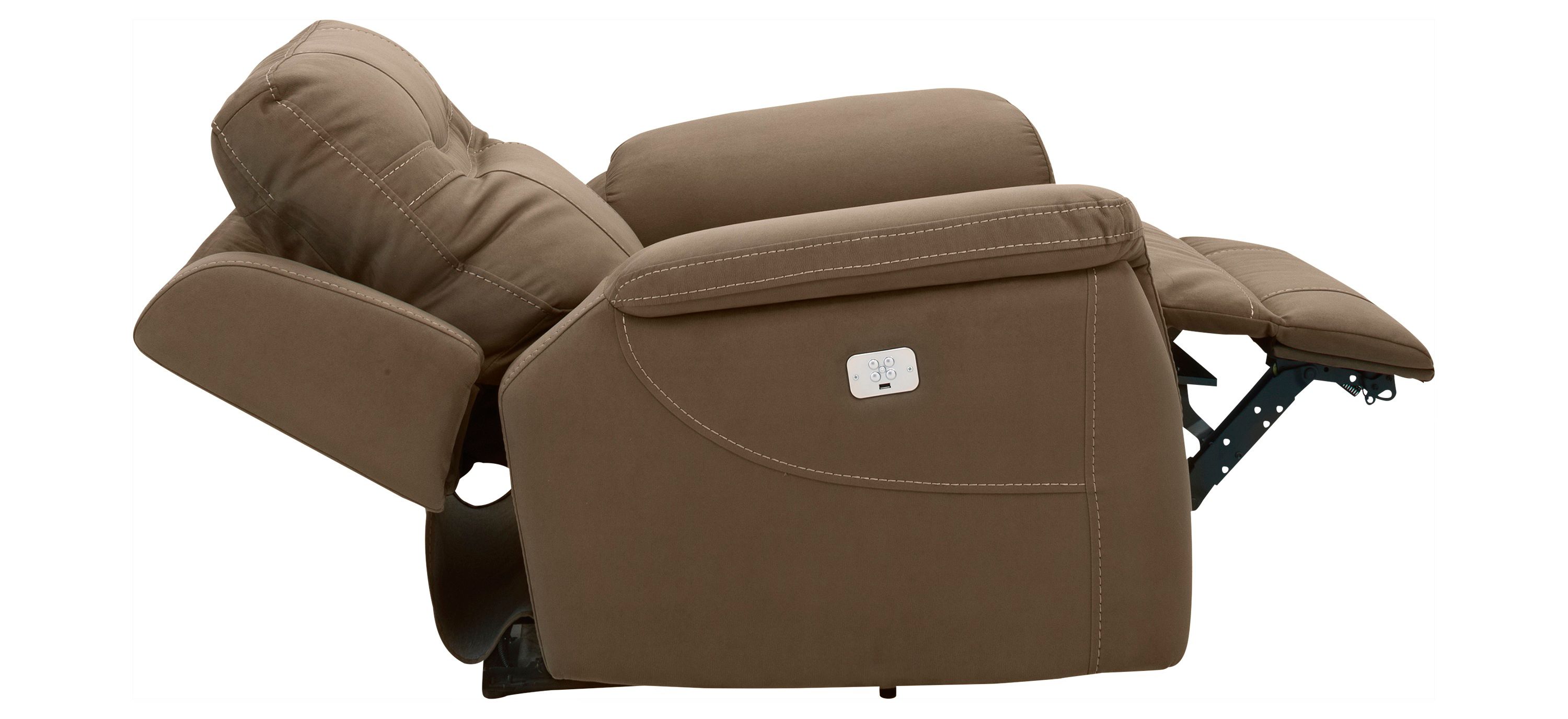 Stanfield Microfiber Power Recliner w/Power Headrest | Raymour  