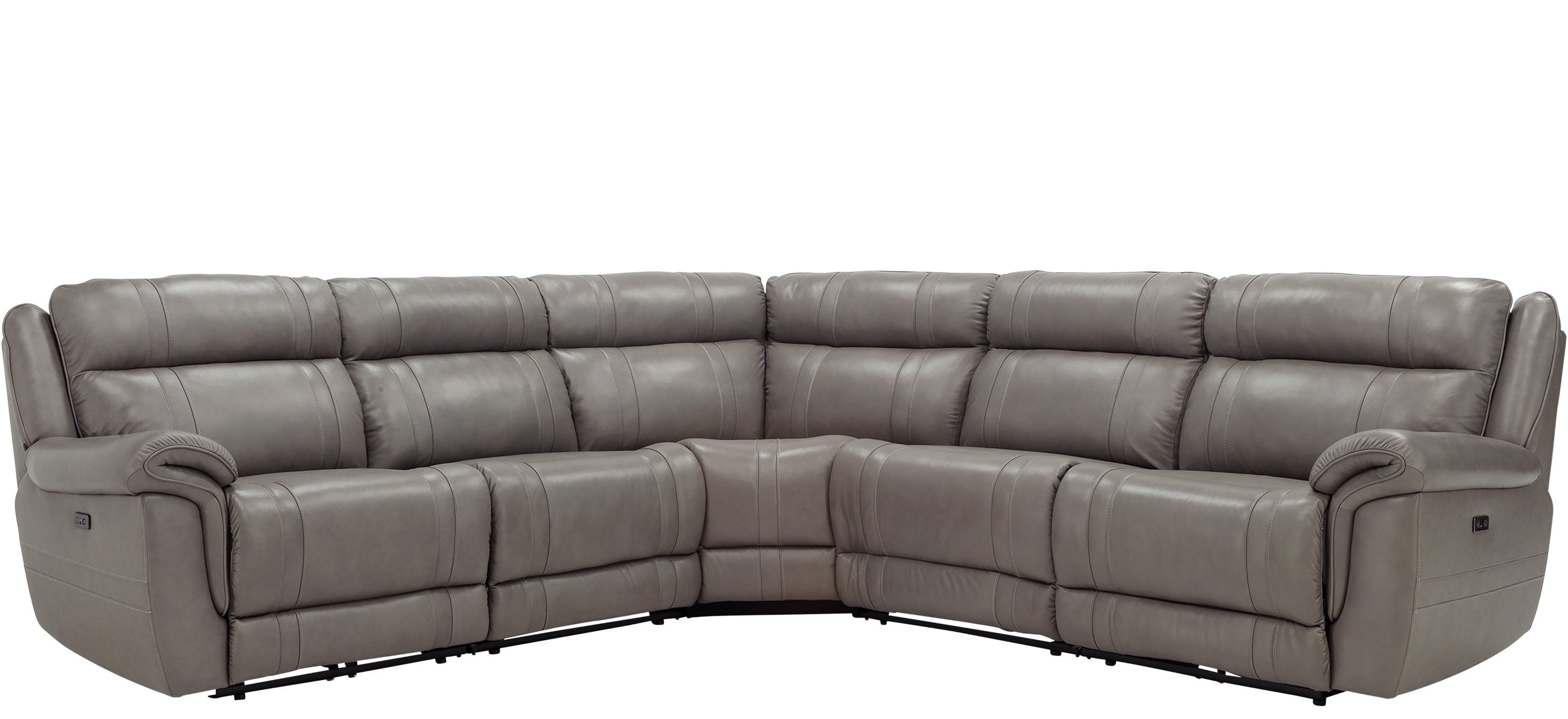 Ridgewood 5-pc. Leather Power-Reclining Sectional Sofa