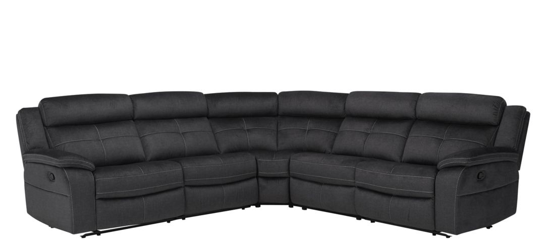 294092235 Lugano Microfiber 5-pc. Reclining Sectional sku 294092235