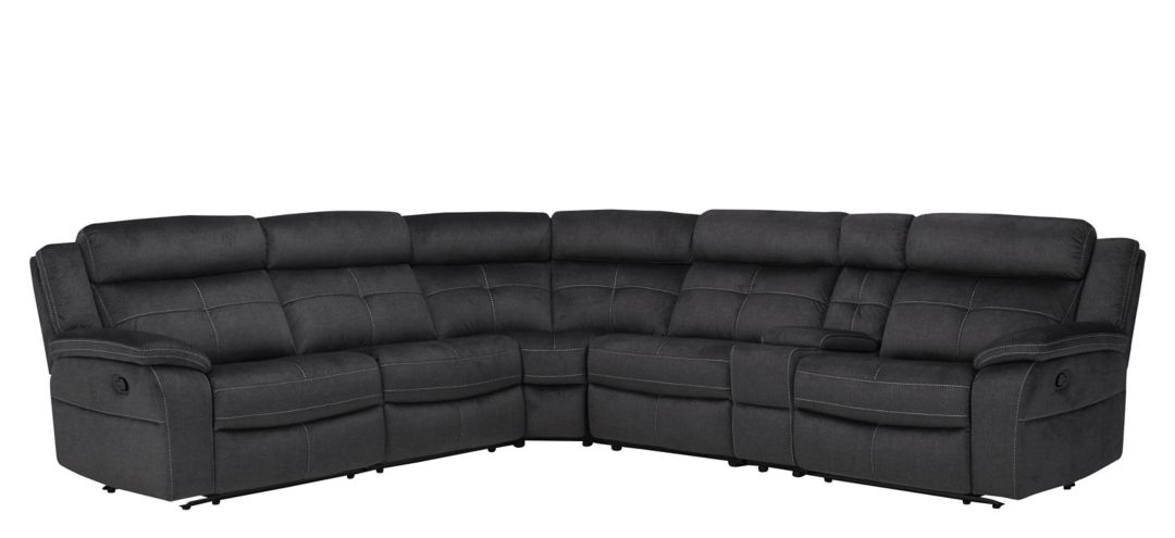 295092236 Lugano Microfiber 6-pc. Reclining Sectional sku 295092236