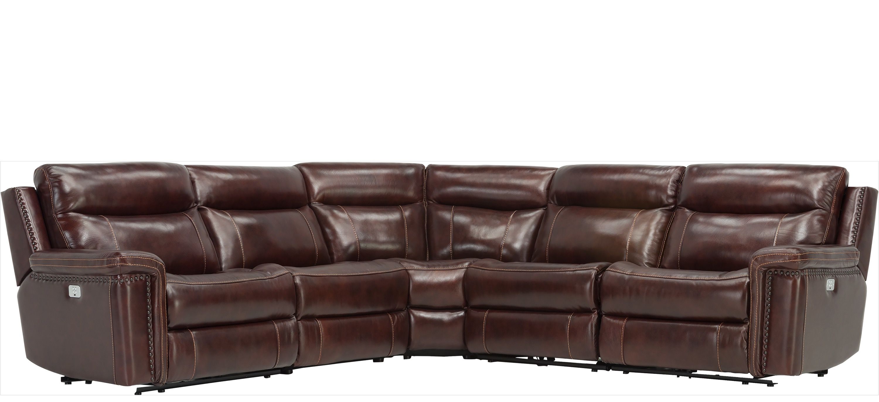 Lattimore 5-pc. Leather Sectional