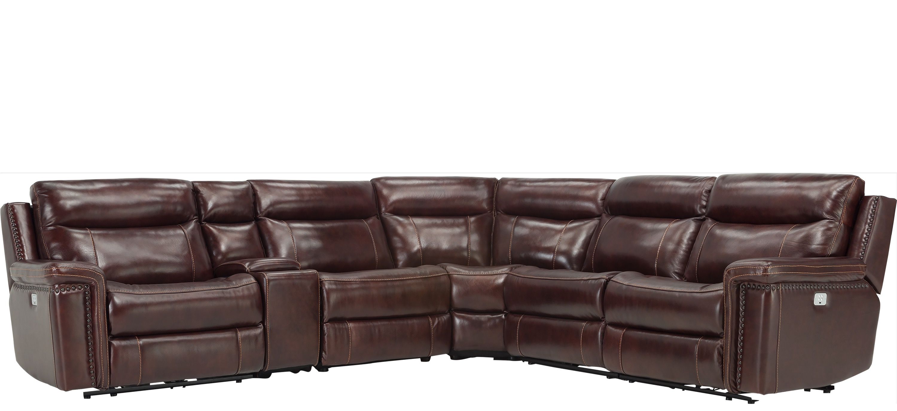Lattimore 6-pc. Leather Sectional