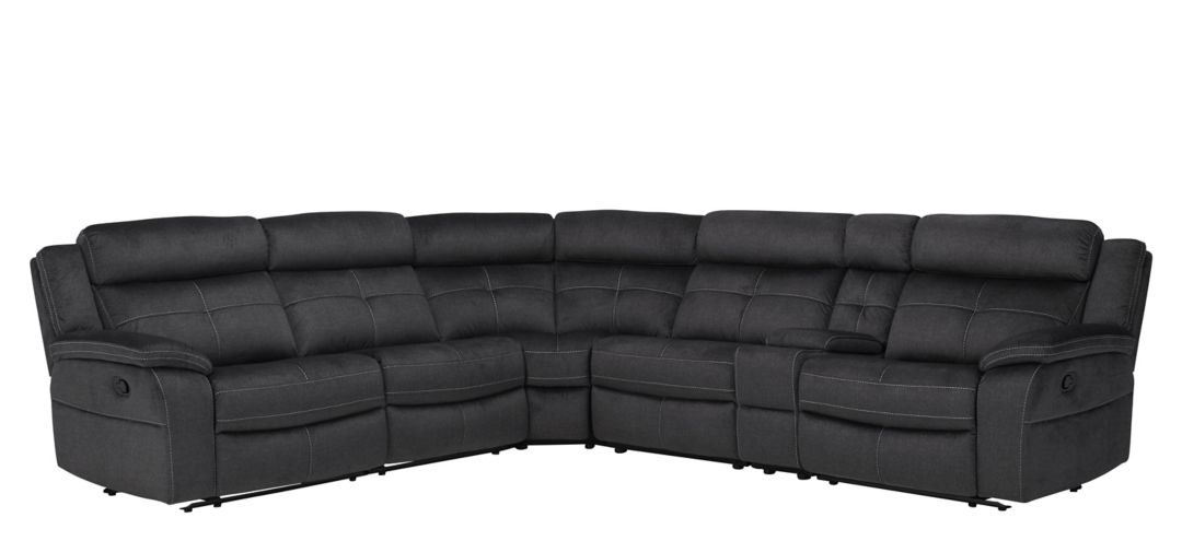 297092238 Lugano Microfiber 6-pc. Reclining Sectional sku 297092238