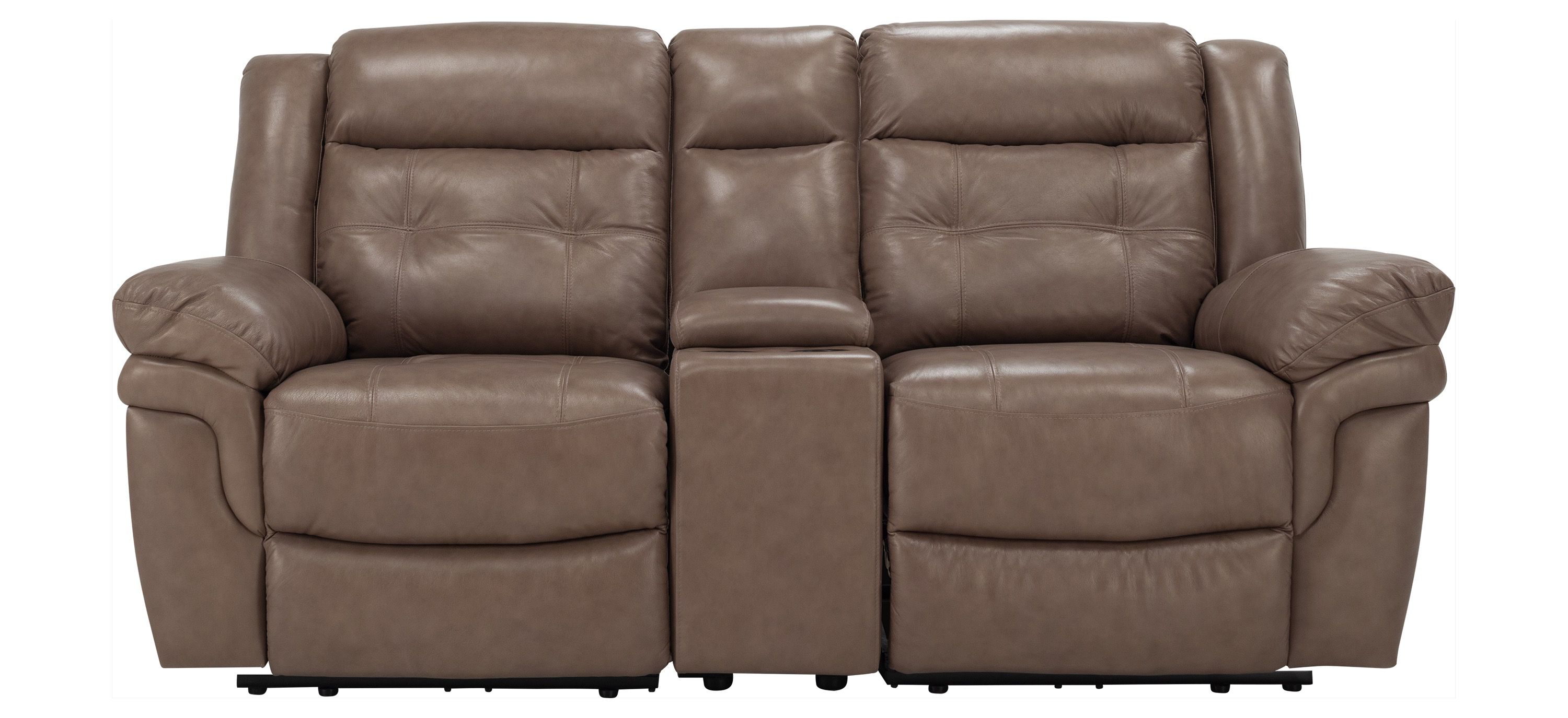 Gorton Leather Power Console Loveseat