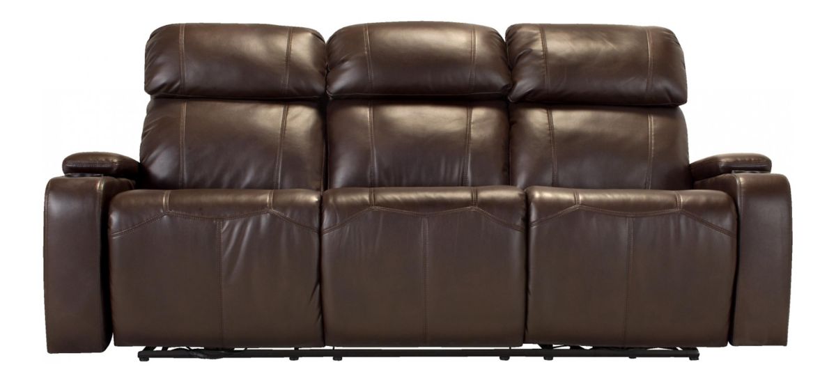 Stylus Power Sofa w/ Power Headrests and Drop Down Table