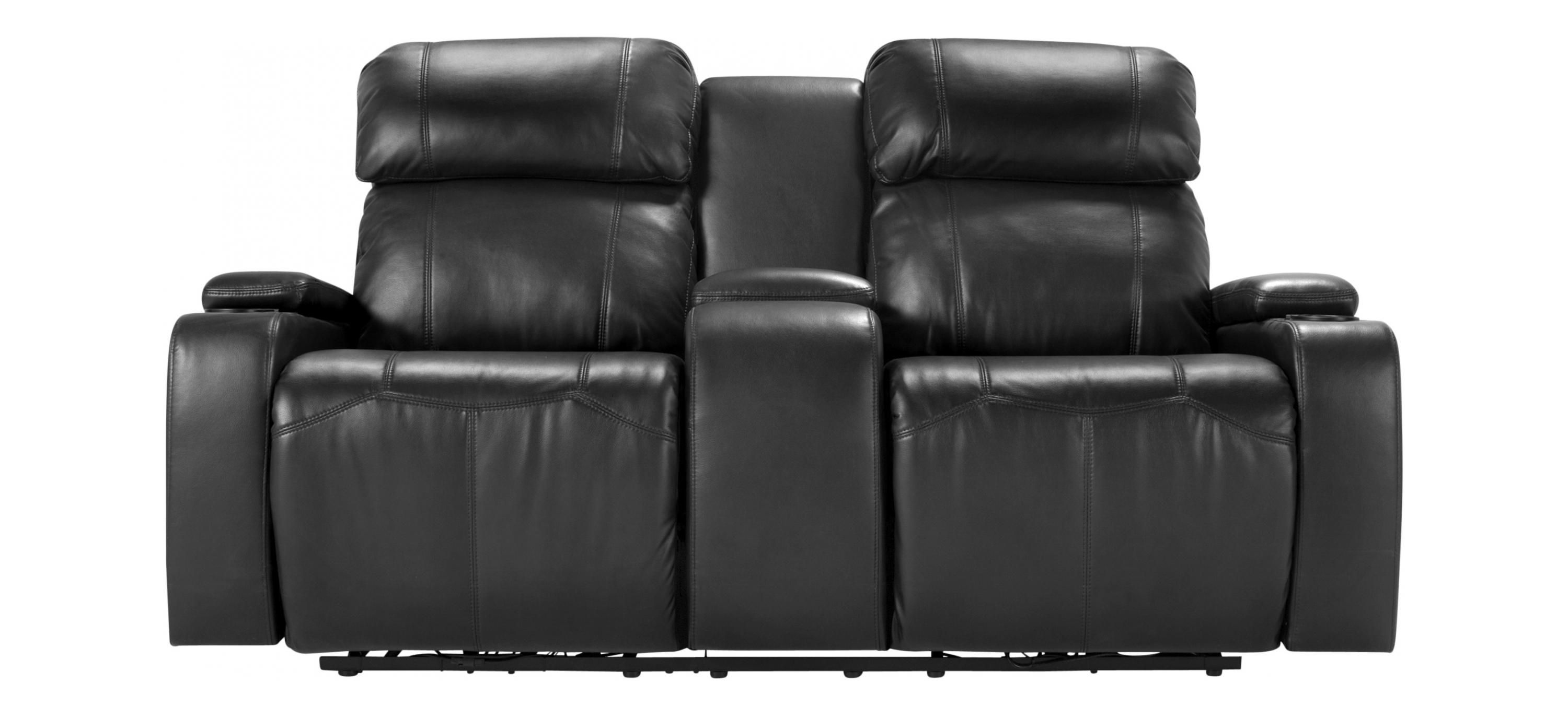 Stylus Power Console Loveseat w/ Power Headrests