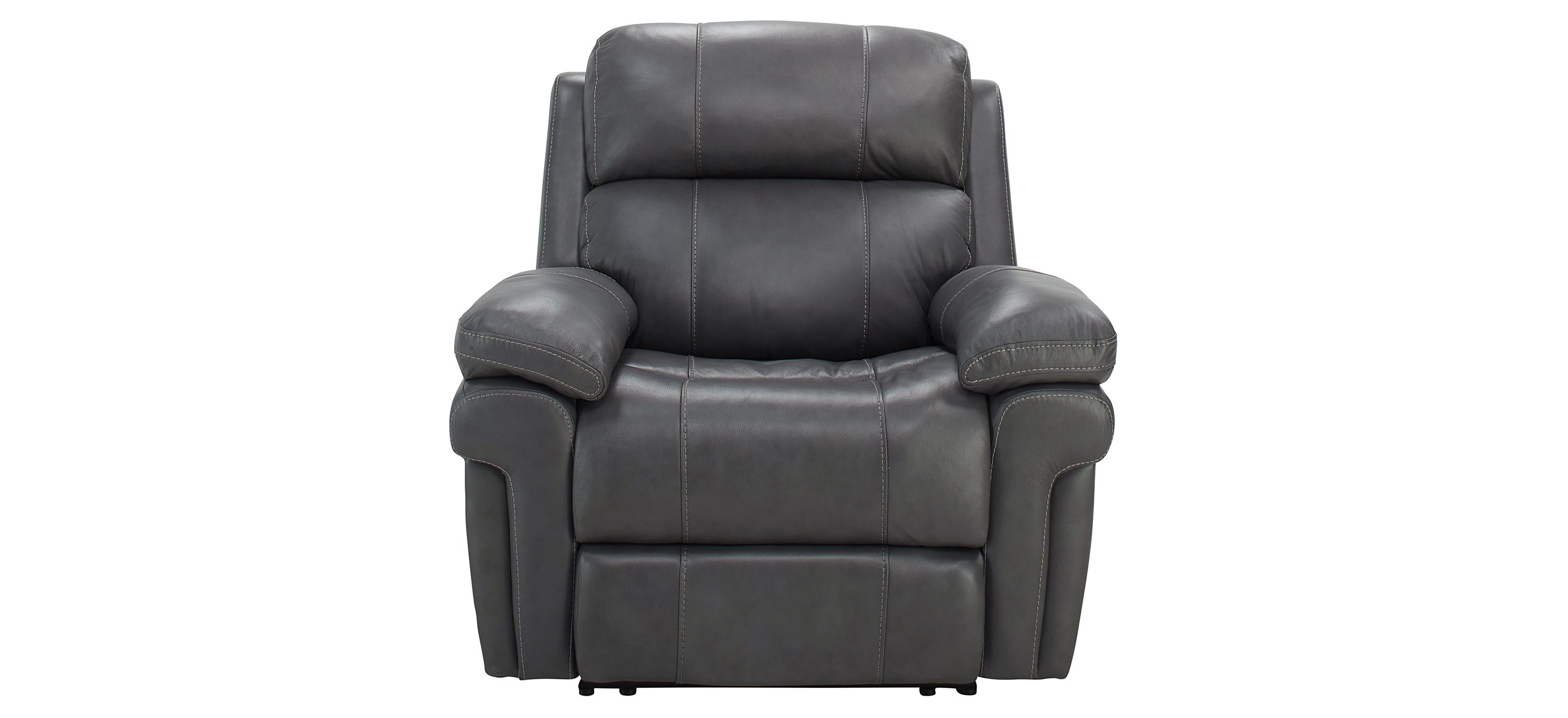 Remsen Leather Power Recliner w/ Power Headrest