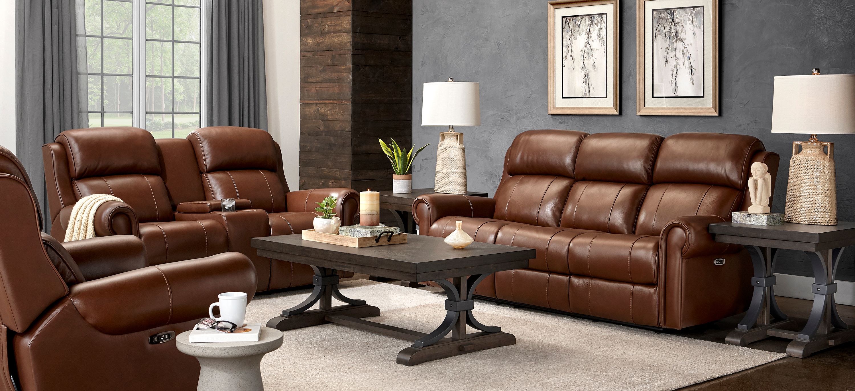 Truman 2-pc. Power Sofa and Console Loveseat Set