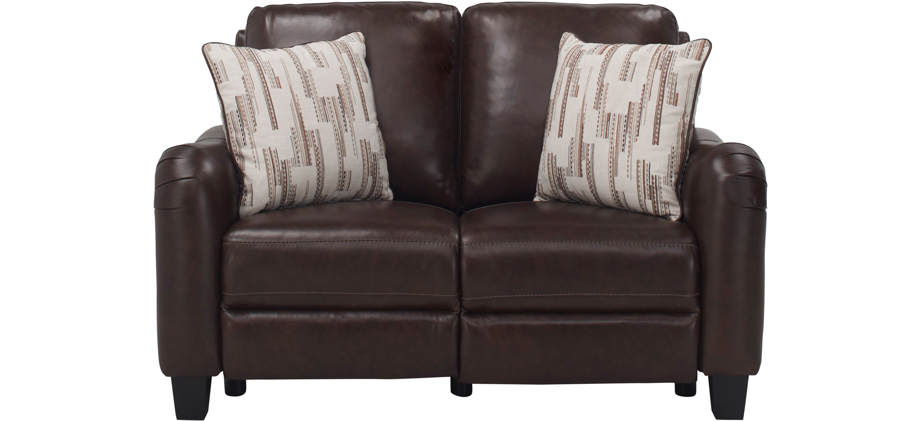 Dillon Leather Power-Reclining Loveseat