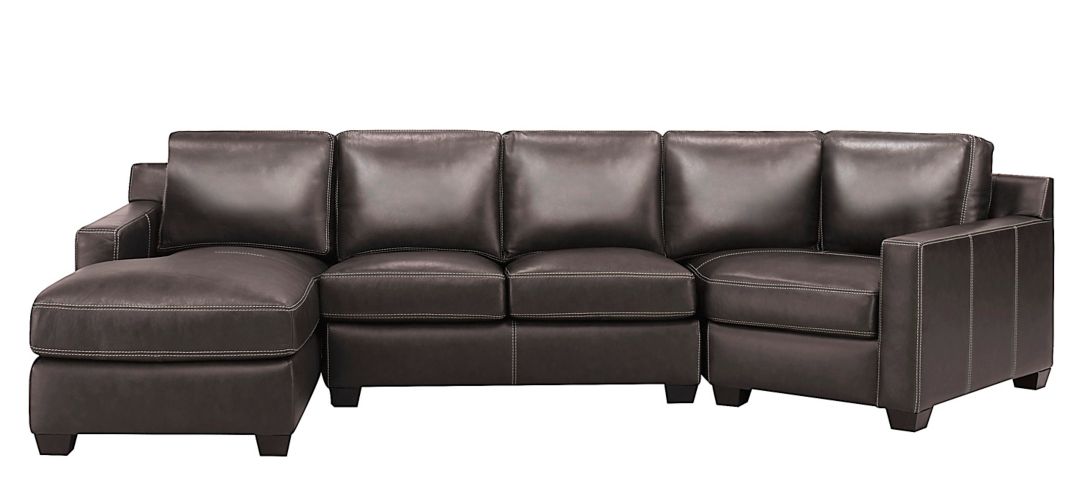 283091595 Anaheim Leather 3-pc. Sectional sku 283091595