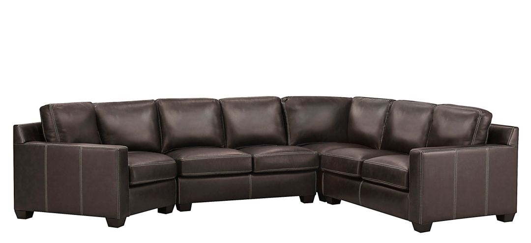 284091596 Anaheim Leather 4-pc. Sectional sku 284091596