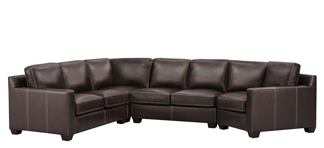 285091597 Anaheim Leather 4-pc. Sectional sku 285091597