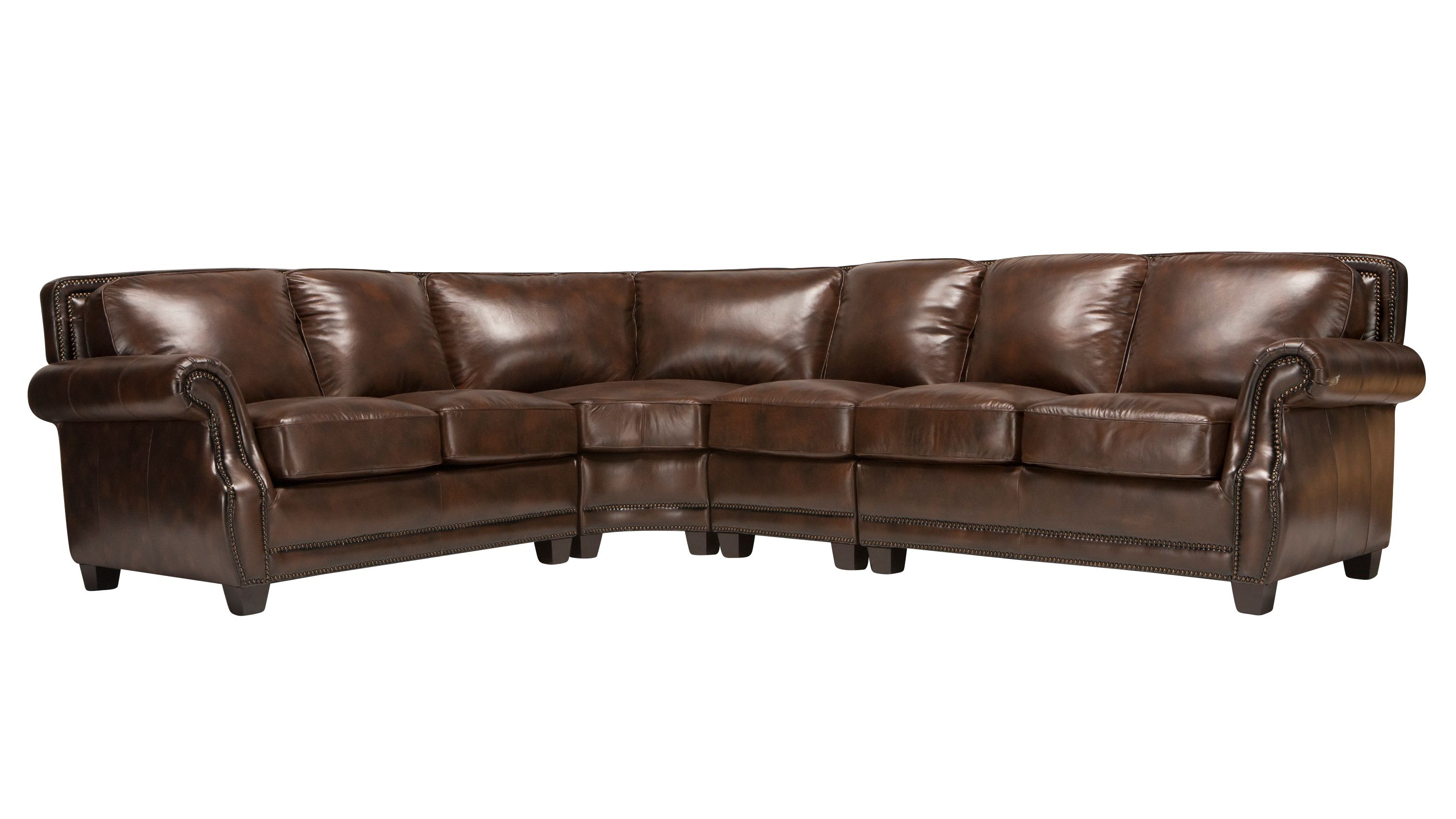 Romano 4-pc. Leather Sectional Sofa