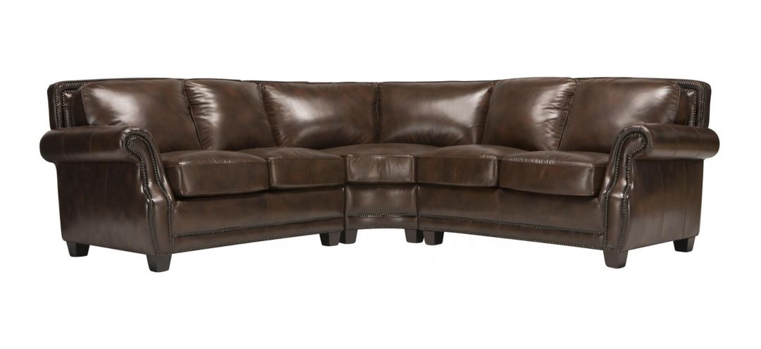 Romano 3-pc. Leather Sectional Sofa